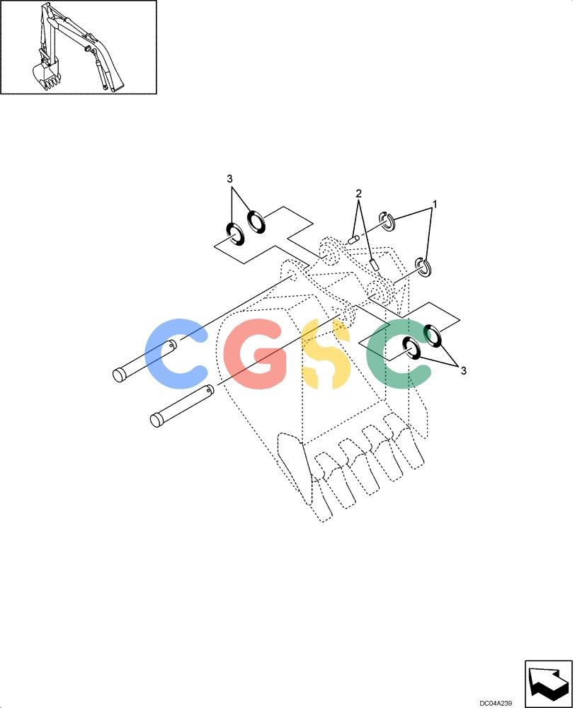 纽荷兰零件查询(EH130) - CRAWLER EXCAVATOR (3/04-) (09 -51[00]) - BUCKET- MOUNTING New Holland Constructuion