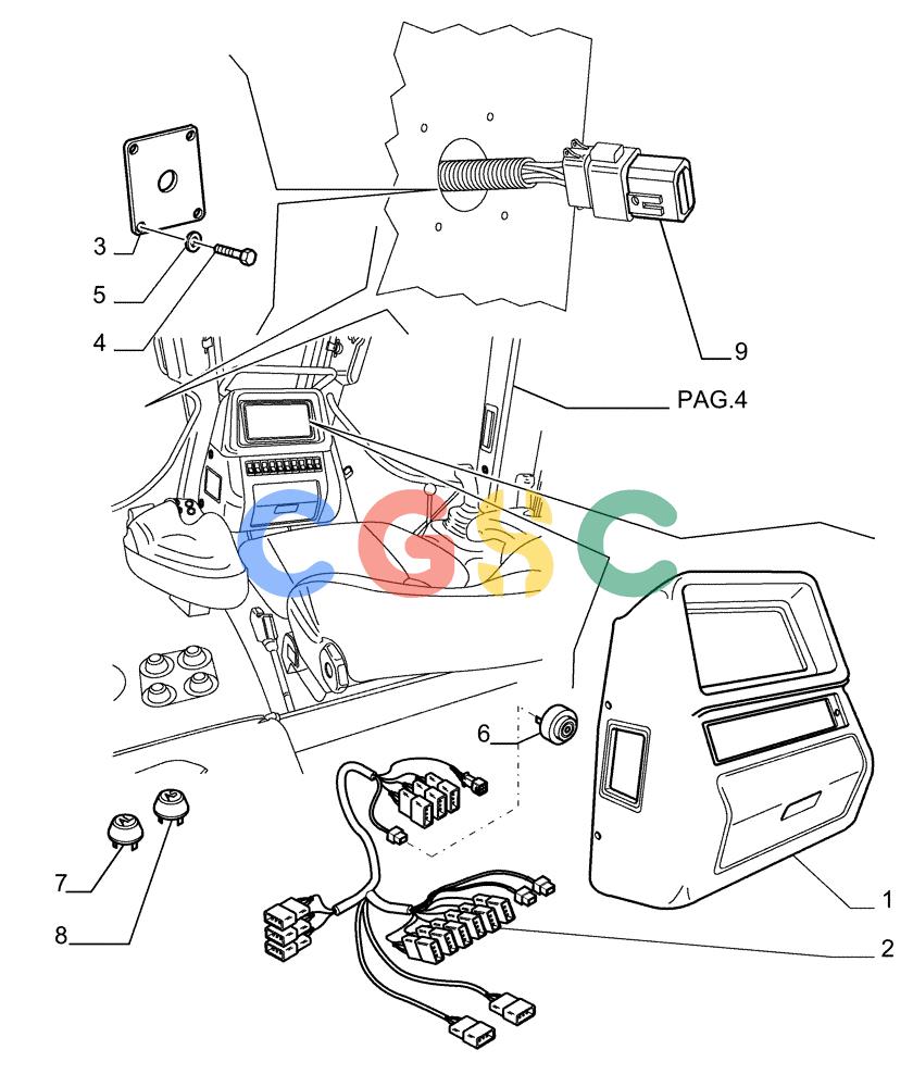 纽荷兰零件查询(DC150PS) - CRAWLER DOZER (9.652[21]) - ROPS CAB - DASHBOARD - OPTIONAL CODE 76076873 New Holland Constructuion