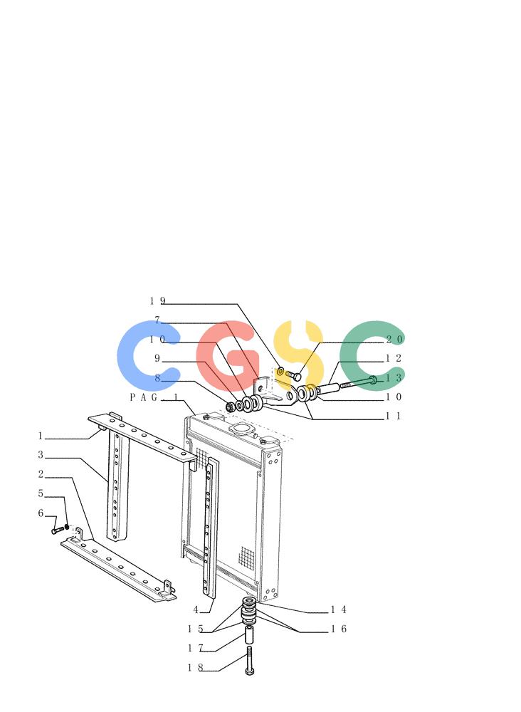 纽荷兰零件查询(FL145) - CRAWLER LOADER (N.A. VERSION) (11/98-) (0.550[02]) - ENGINE COOLING SYSTEM New Holland Constructuion