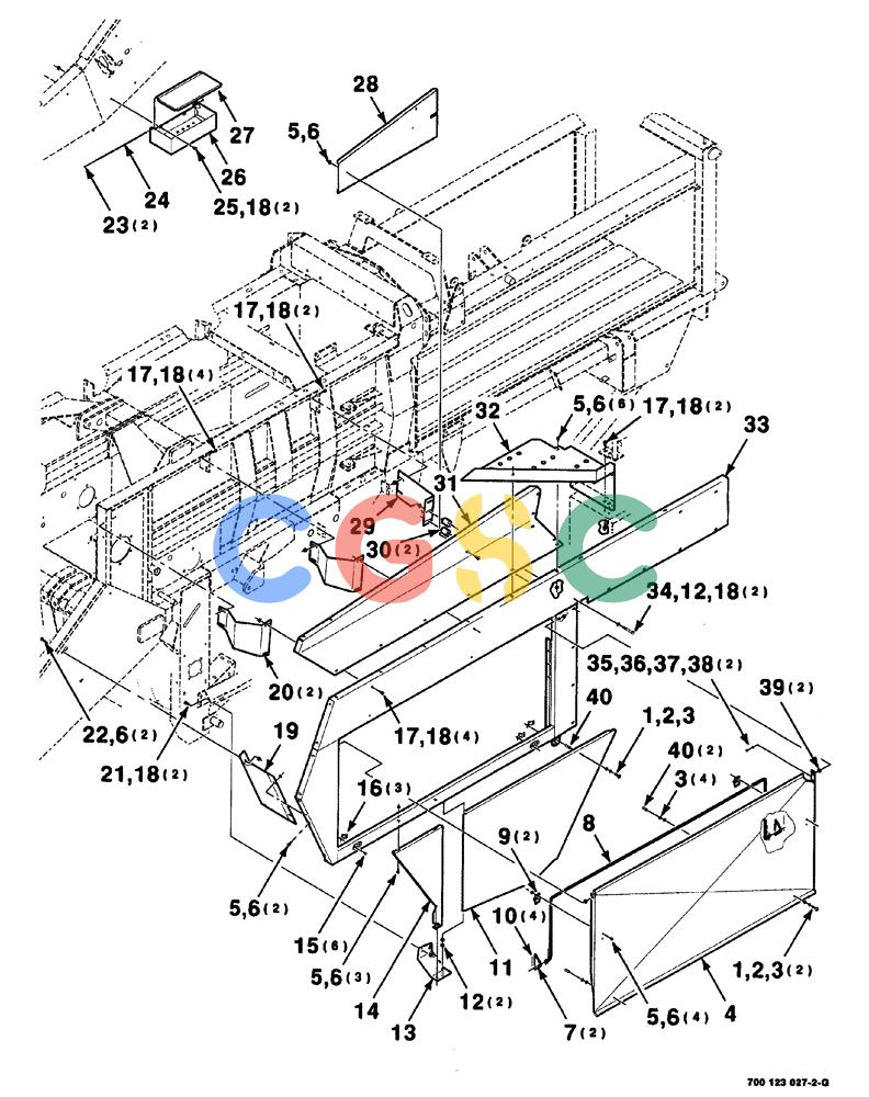 凯斯零件查询(8575) - CASE IH MID-SIZE RECTANGULAR BALER (NORTH AMERICA) (1/95-12/00) (07-008) - MAIN SHIELDS ASSEMBLY-LEFT Case Agriculture