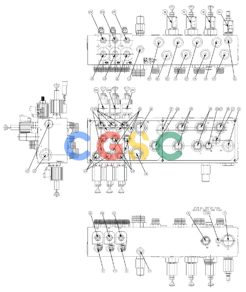 凯斯零件查询(810) - FLEX-AIR APPLICATOR - 2009 (9/09-12/11) (07-015[02]) - VALVE BLOCK, TRIPLE BIN, W/AUGER Case Agriculture