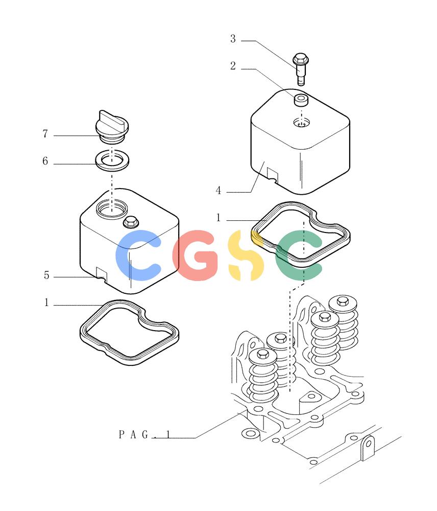 纽荷兰零件查询(DC150PS) - CRAWLER DOZER (0.060[03]) - CYLINDER HEAD New Holland Constructuion
