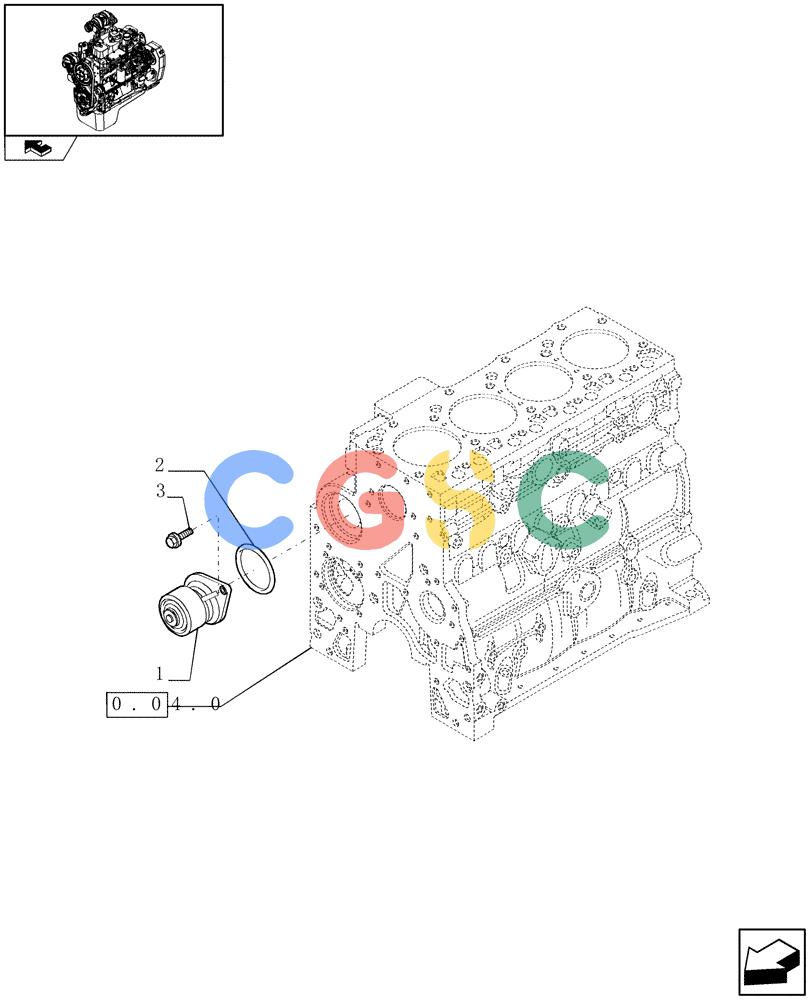 神钢零件查询(F4GE9484A J601) - ENGINE - 504103783 - 920019898 (1/13-) (0.32.0) - WATER PUMP (504062836) Kobelco