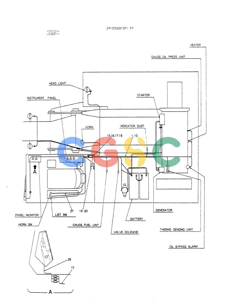 神钢零件查询(K907CLC) - EXCAVATOR BTW YG0101 - YG0500 (1/85-12/03) (08-040) - WIRING ASSY ,ELEC Kobelco