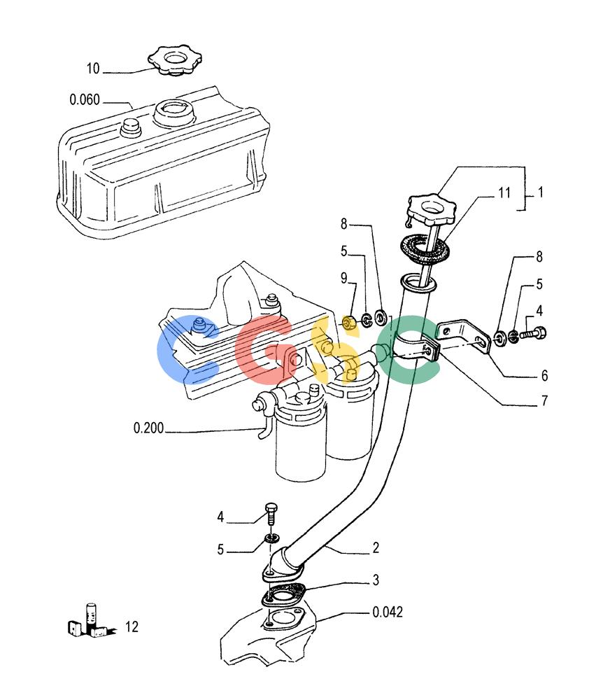 纽荷兰零件查询(FD175) - CRAWLER DOZER (N.A. VERSION)(S/N 061640 & AFTER) (1/93-) (0.270[01]) - ENGINE OIL DIPSTICK New Holland Constructuion