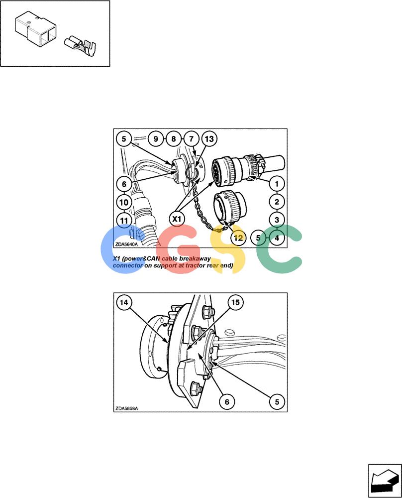 凯斯零件查询(LBX431S) - BIG RECTANGULAR BALER (6/01-12/03) (06.60[01]) - CONNECTORS: X1 Case Agriculture