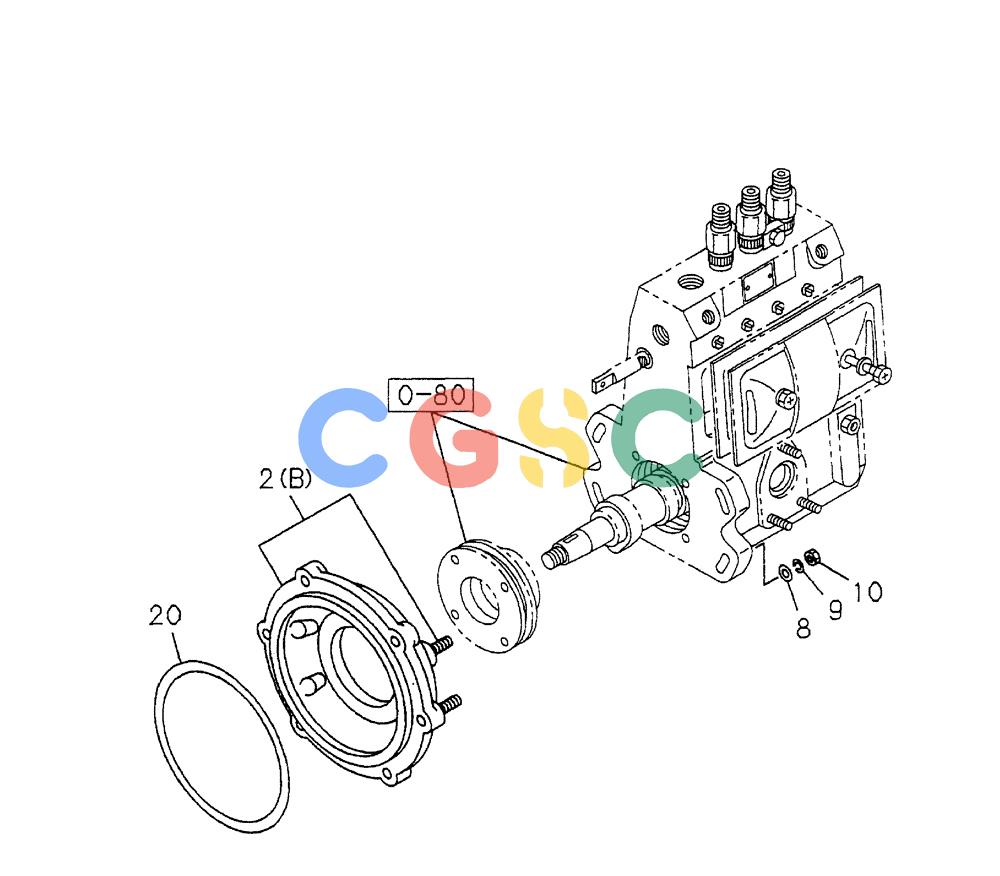 纽荷兰零件查询(EH80) - MIDI CRAWLER EXCAVATOR ASN LF04-02000 (N4TA18001 thru N4TA18010, ASN N5TA18011 -) (NA) (1/ (248) - INJECTION PUMP MOUNTING New Holland Constructuion