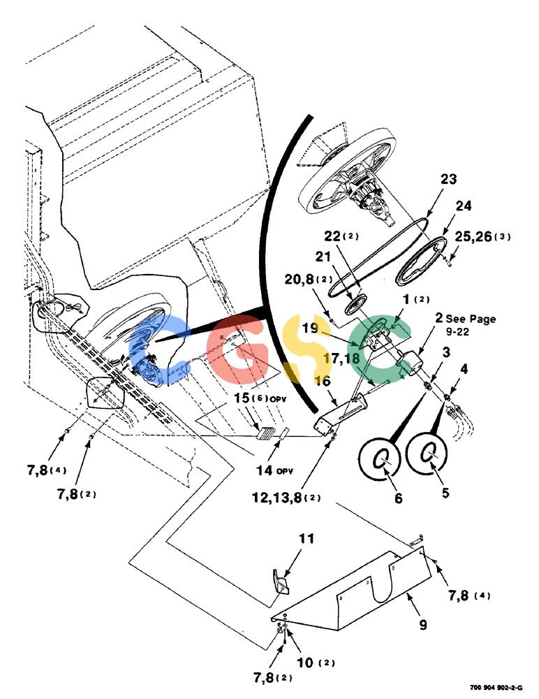 凯斯零件查询(8590) - CASE IH LARGE (4 X 4) RECTANGULAR BALER (NORTH AMERICA) (1/98-12/00) (09-20) - KNOTTER BLOWER KIT, (CON'T) Case Agriculture