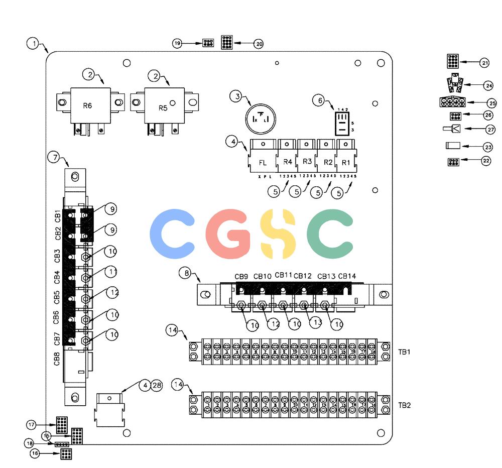 凯斯零件查询(FLX3300B) - FLOATER - 2002 (9/02-10/03) (08-002) - ELECTRICAL PANEL ASSEMBLY Case Agriculture