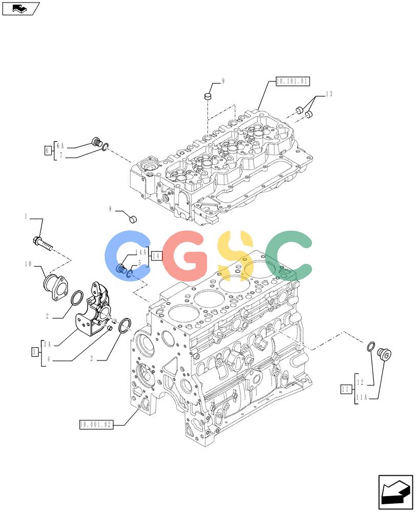 神钢零件查询(F4HFE413J A003) - ENGINE 5801404986 - 84371228 (1/10-) (10.400.01) - PIPING - ENGINE COOLING SYSTEM (2854490 - 2856257 - 2855824 - 2855821 - 2852391) Kobelco