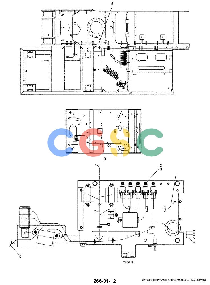 神钢零件查询(SK160LC-6E) - DYNAMIC ACERA EXCAVATOR 08/2004 ASN YM03U0523 (8/04-12/07) (01-066[02]) - HARNESS ASSY HAND CONTROL, N&B Kobelco