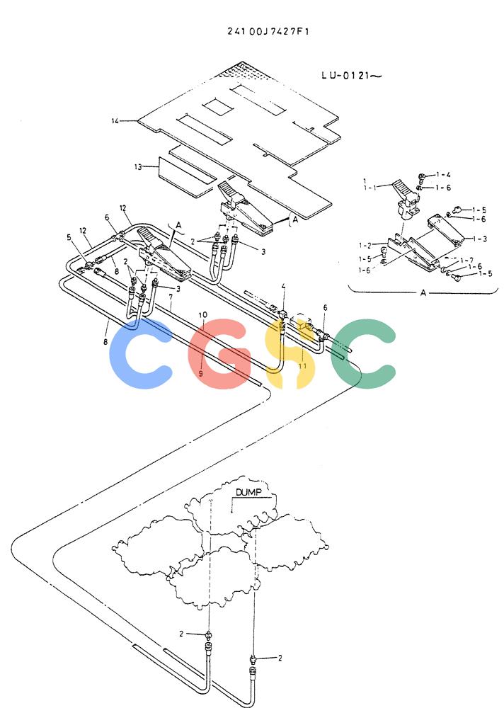 神钢零件查询(K935) - EXCAVATOR SUPPLEMENT ASN LU00154 (1/76-12/03) (03-009) - CONTROL ASSY, LOADING (FOR NORWAY WRIST CONTROL TYPE) Kobelco