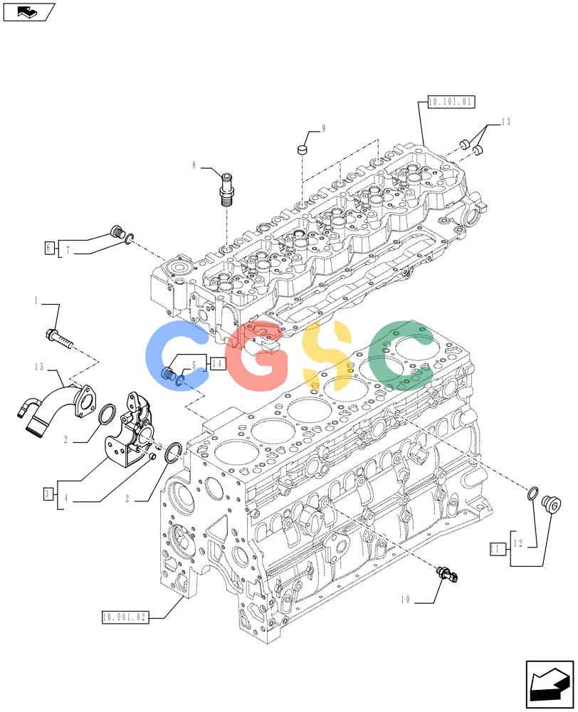 神钢零件查询(F4HFE613P A004) - ENGINE 5801366313 - LB02P00016P1 (3/10-) (10.400.01) - PIPING - ENGINE COOLING SYSTEM (504122685 - 504259533 - 504199747 - 4891480 - 504358254) Kobelco