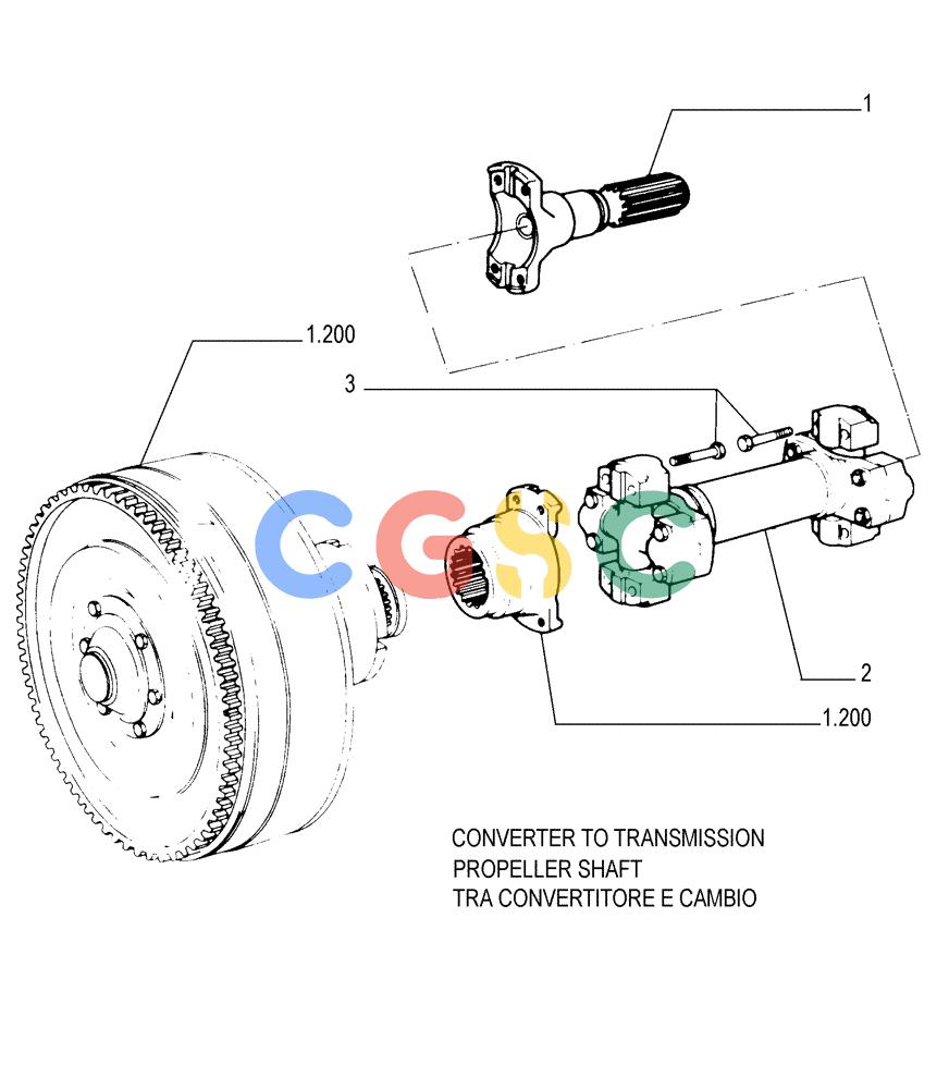 纽荷兰零件查询(FL145) - CRAWLER LOADER (N.A. VERSION) (11/98-) (1.204[01]) - DRIVE SHAFT New Holland Constructuion