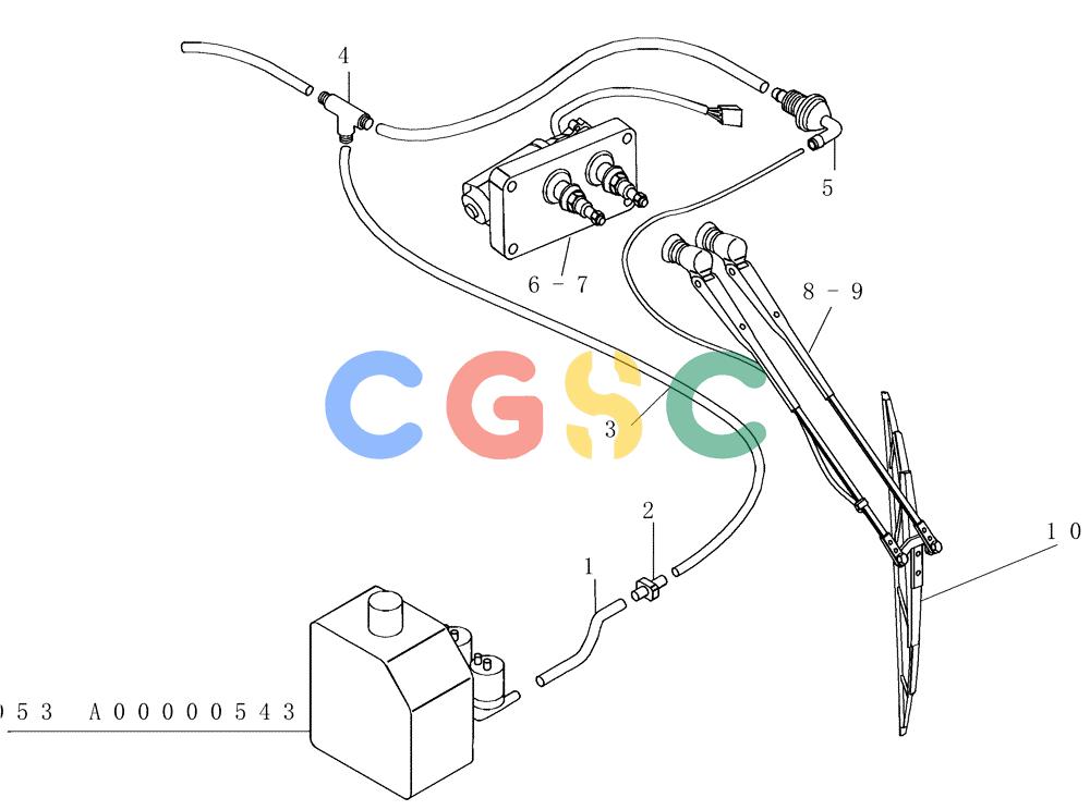 纽荷兰零件查询(AD300) - ARTICULATED DUMP TRUCK (1/01-) (5.652A[11]) - SIDE WINDSHIELD WIPER - WINDSHIELD WIPER New Holland Constructuion