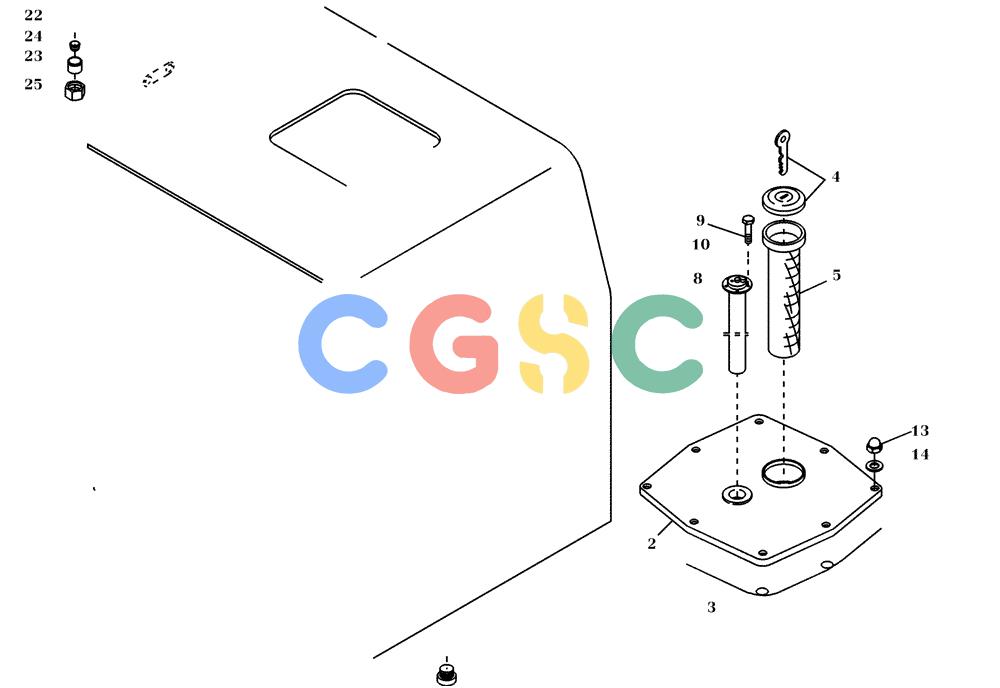 纽荷兰零件查询(EC450) - CRAWLER EXCAVATOR (SN: 750001-UP) (11/99-) (10.201[001]) - FUEL TANK MOUNTING PARTS (S/N 750001-UP) New Holland Constructuion