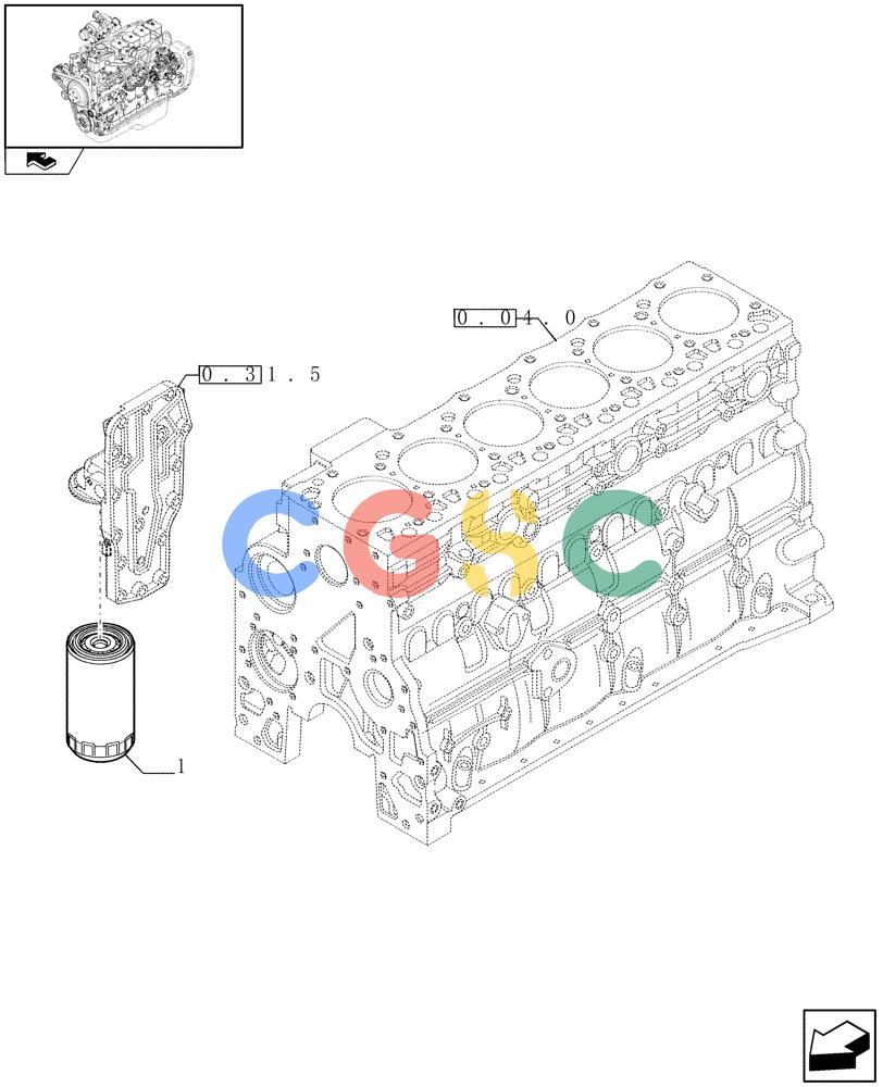 神钢零件查询(F4GE9684B J600) - ENGINE 504116859 - 87050849 (1/07-) (0.30.2) - OIL FILTERS - ENGINE (2852525) Kobelco