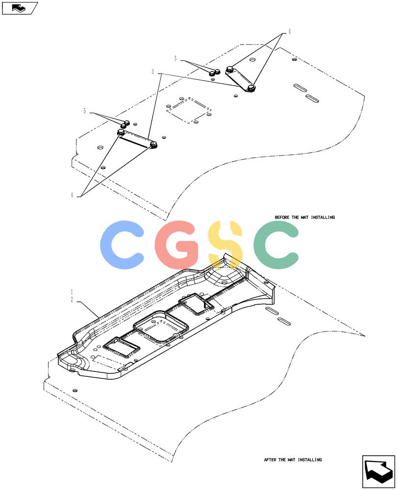 纽荷兰零件查询(E135BSRLC) - CRAWLER EXCAVATOR ASN YH06-08001 (01-050[06]) - CONTROLS, OPERATORS New Holland Constructuion
