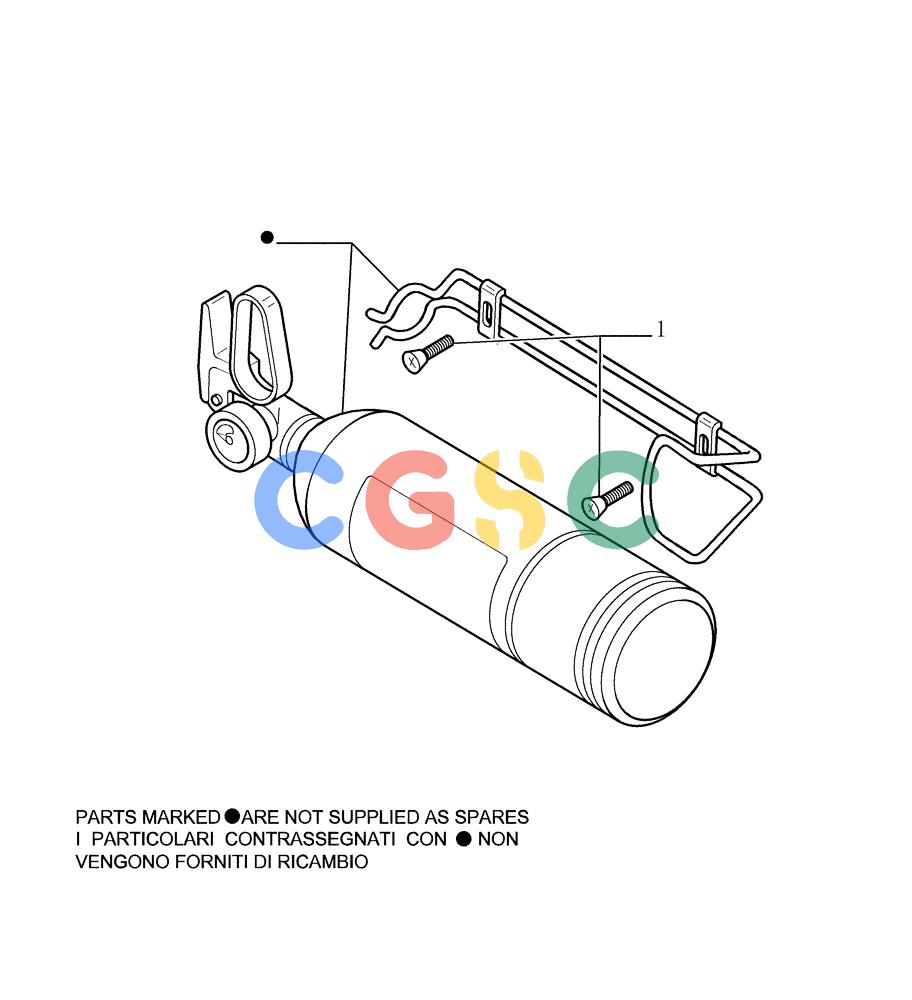 纽荷兰零件查询(DC150.B) - CRAWLER DOZER TIER 2 (3/03-) (9.770[01]) - FIRE EXTINGUISHER - OPTIONAL CODE 79088038 New Holland Constructuion