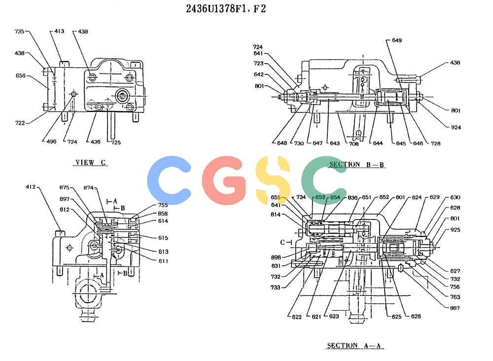 神钢零件查询(K907LC) - MARK II EXCAVATOR ASN YQ0565 (GLOBAL) (1/87-12/03) (11-040) - REGULATOR ASSY Kobelco