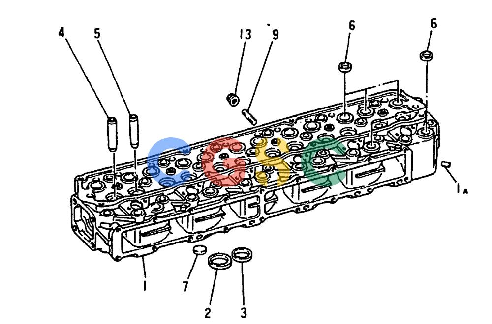 神钢零件查询(MD240C) - EXCAVATOR BTW LLU0301 - LLU0600 (1/80-12/06) (17-055) - CYLINDER HEAD REPAIR KIT - 450-810A Kobelco