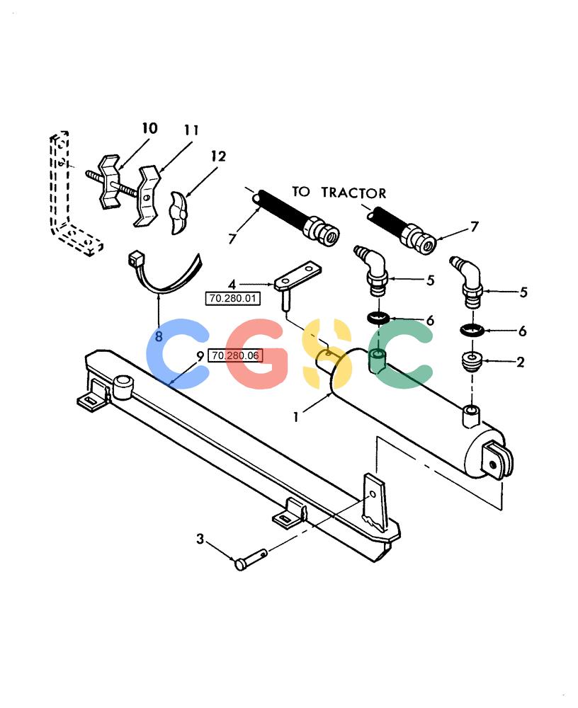 凯斯零件查询(BTX11) - CASE IH BALE THROWER (1/02-) (70.280.13) - HYDRAULIC DIRECTION CONTROL Case Agriculture