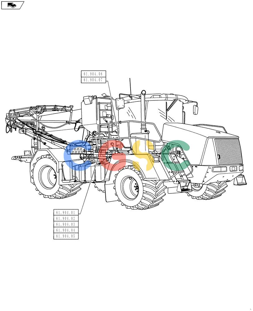 凯斯零件查询(810) - FLEX-AIR APPLICATOR - 2012 (2/12-) (61.000.00) - SECTION INDEX - METERING SYSTEM Case Agriculture