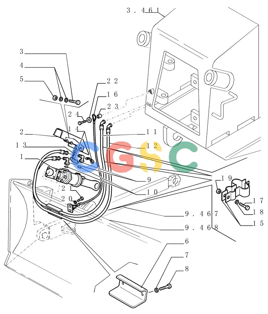 纽荷兰零件查询(DC180.B) - CRAWLER DOZER TIER 2 (3/03-) (9.470[04]) - TILT AND HOUSING (LGP) - OPTIONAL CODE 76092318 - VERSION (03) New Holland Constructuion