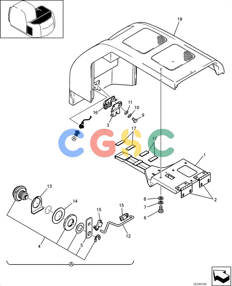 纽荷兰零件查询(EH130) - CRAWLER EXCAVATOR (3/04-) (09 -14[00]) - COVER ASSY (YY21C01114F3) New Holland Constructuion