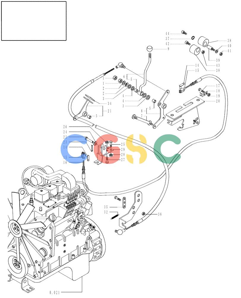 纽荷兰零件查询(DC70) - CRAWLER DOZER (N.A. VERSION) (4/99-) (9.520[01]) - HAND ACCELERATOR WITH DECELERATOR DC70 - DC80 - DC100 New Holland Constructuion