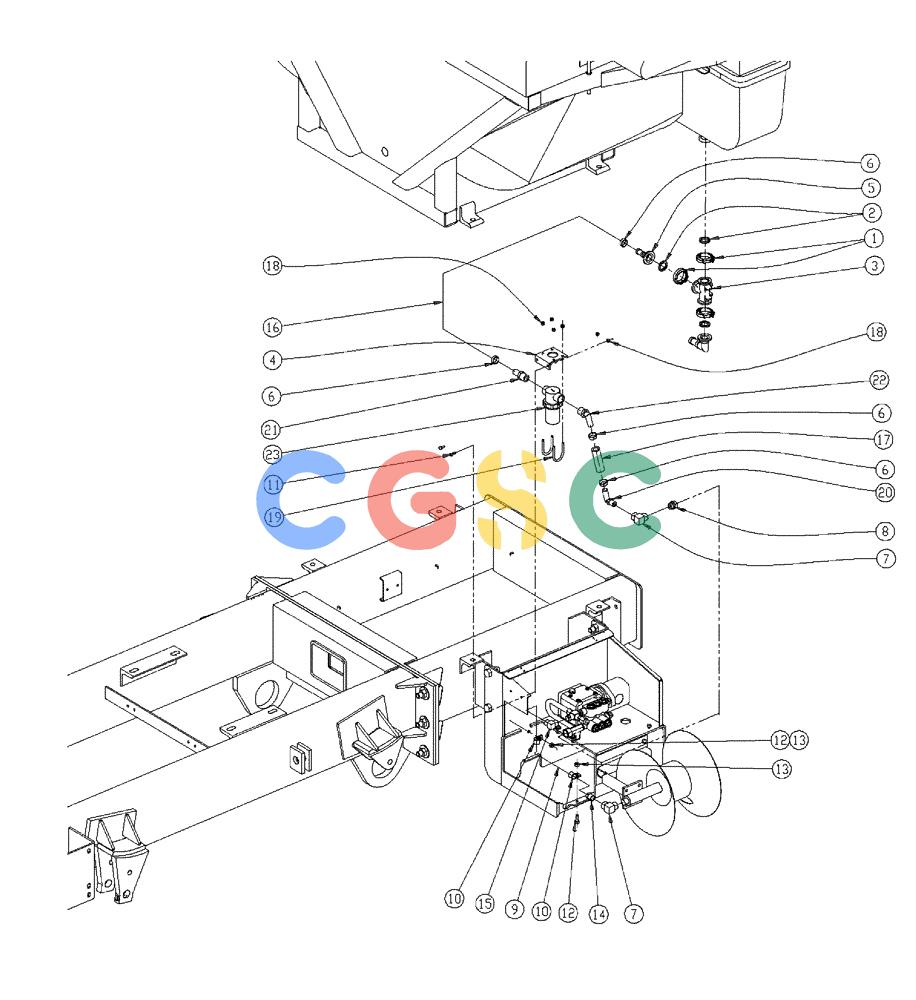凯斯零件查询(438) - FLEX-AIR APPLICATOR - 1999 (2/99-3/03) (21-008) - PRESSURE WASHER W/WET KIT PLMBG Case Agriculture
