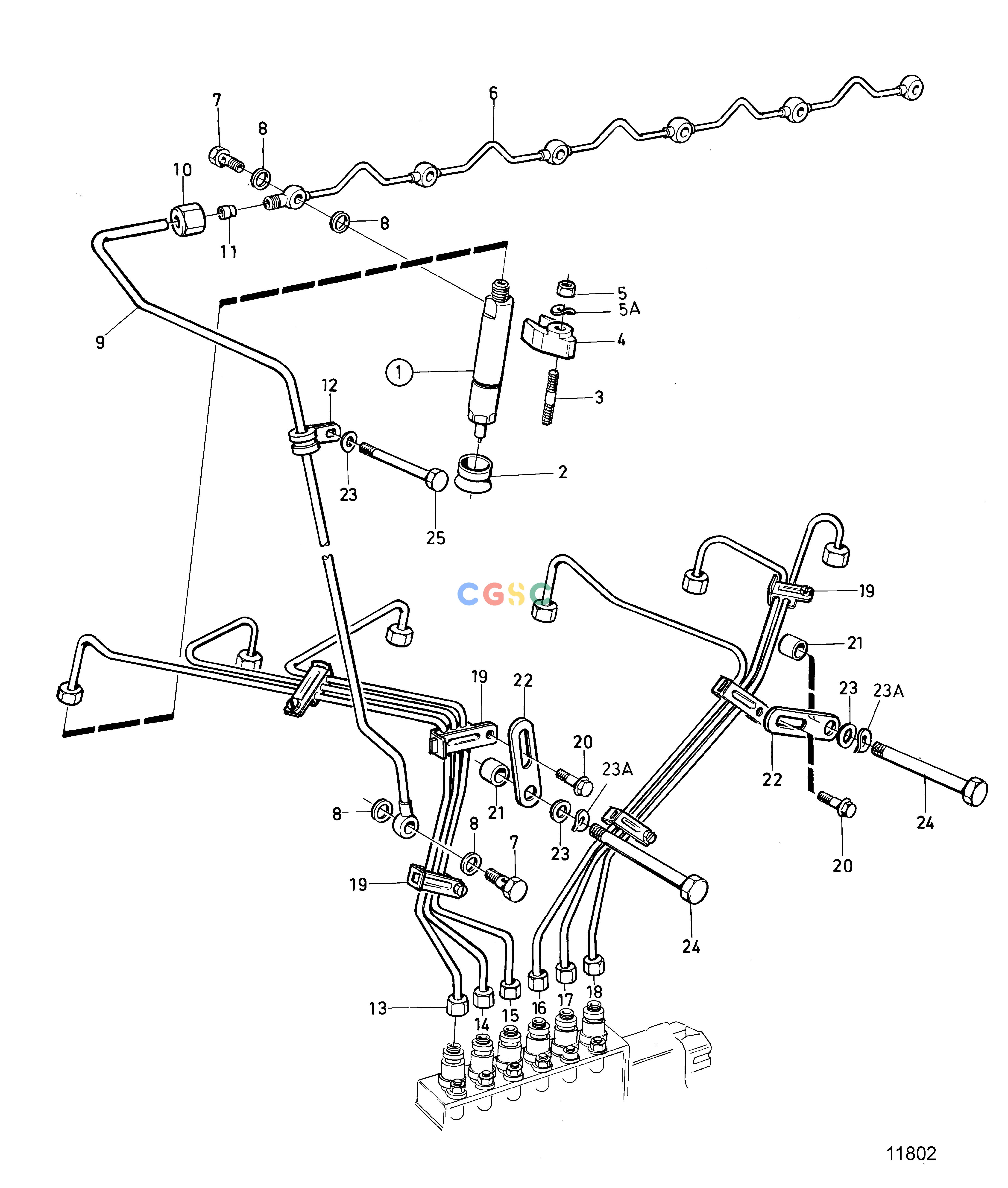 沃尔沃零件查询TMD100CFuel SystemFUEL SYSTEM FUEL INJECTOR, DELIVERY PIPEEPC Volvo Penta Parts catalog