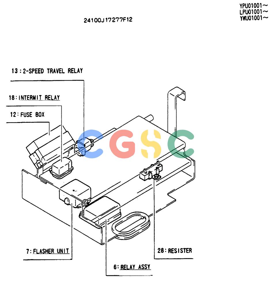 神钢零件查询(SK130LC) - EXCAVATOR BTW YPU1001 - YPU2000 (1/98-12/98) (05-016[02]) - CONTROLLER ASSY (24100J17277F12) Kobelco