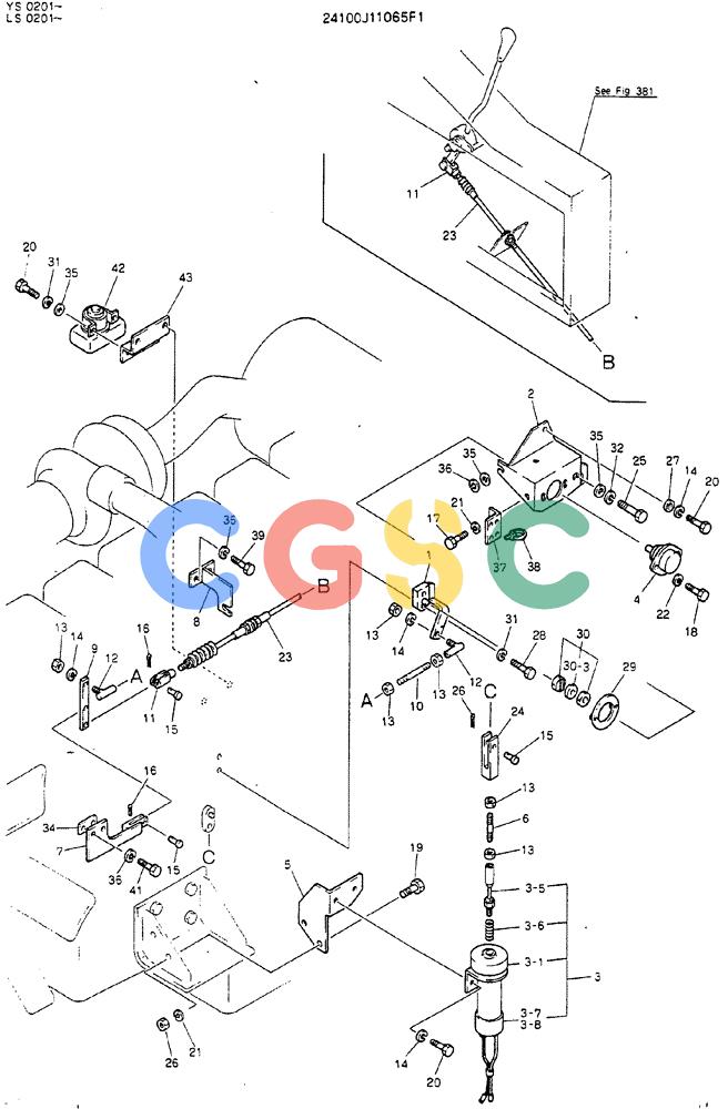 神钢零件查询(MD450BLC) - EXCAVATOR BTW TS0201 - TS0394 (1/80-12/06) (05-008) - CONTROL ASSY, ENGINE Kobelco