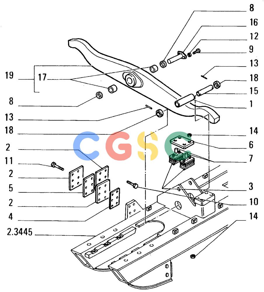 纽荷兰零件查询(FD14E) - CRAWLER DOZER (2.3570[001]) - TRACK FRONT SUSPENSION New Holland Constructuion