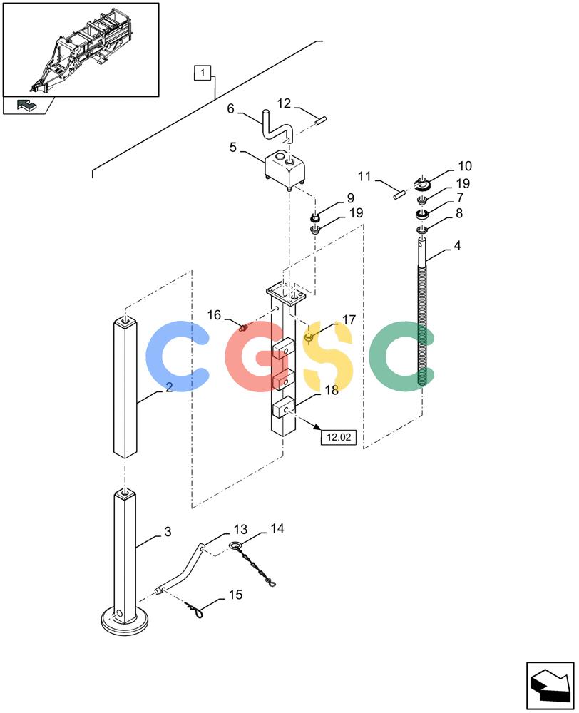 凯斯零件查询(LB433S) - BIG RECTANGULAR BALER (9/08-12/12) (12.03[01]) - JACK Case Agriculture