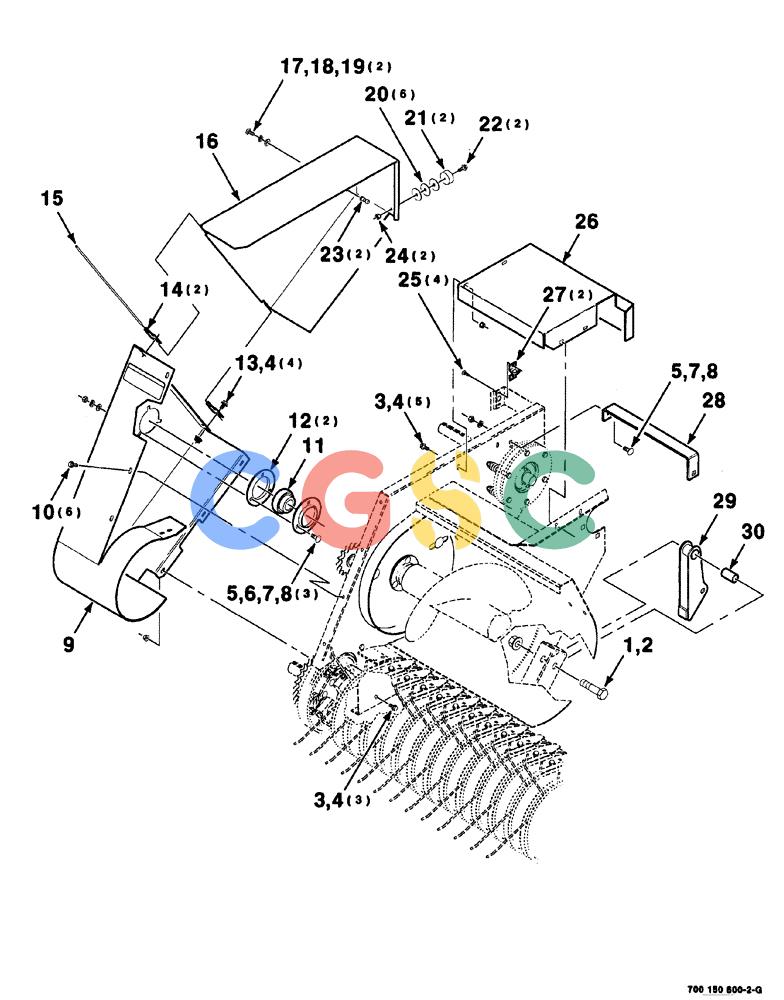 凯斯零件查询(8575) - CASE IH MID-SIZE RECTANGULAR BALER (NORTH AMERICA) (1/95-12/00) (07-024) - PICKUP SHIELDS ASSEMBLY-RIGHT Case Agriculture
