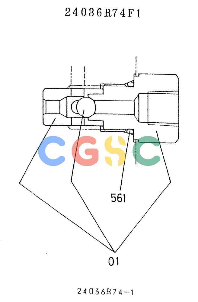 神钢零件查询(K909A) - EXCAVATOR ASN LQ0795 (1/83-12/03) (01-030) - VALVE SHUTTLE Kobelco