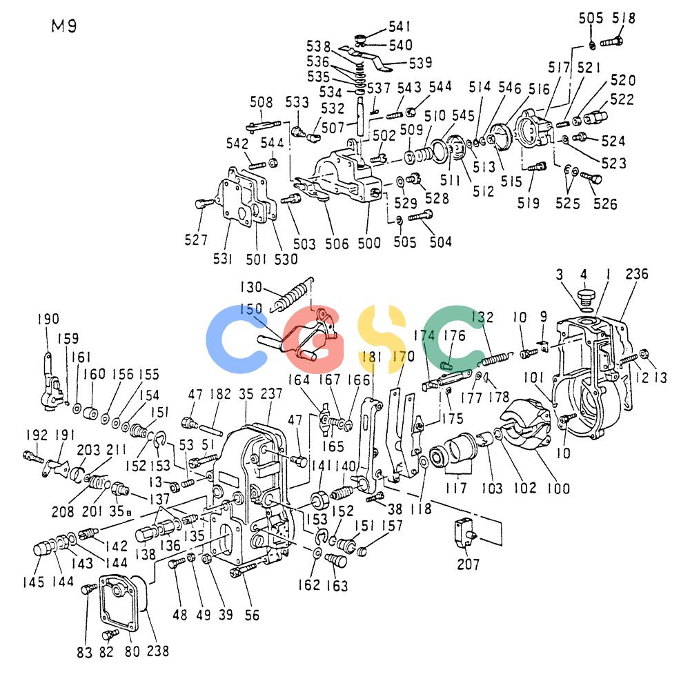 神钢零件查询(8DC9-T) - MITSUBISHI DIESEL ENGINE - K914 & K975 (1/79-12/06) (03-005[02]) - GOVERNOR (INNER PARTS) Kobelco