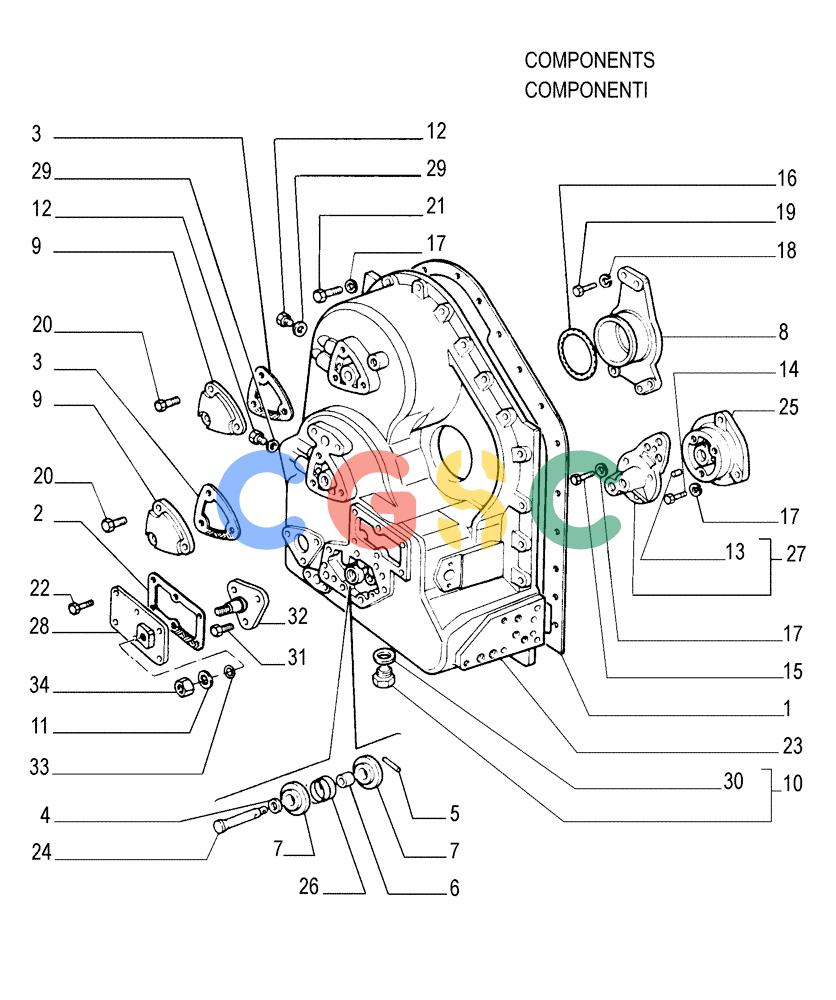 纽荷兰零件查询(FL175) - CRAWLER LOADER (N.A. VERSION) (6/92-) (1.211[03]) - TRANSMISSION - CASE New Holland Constructuion