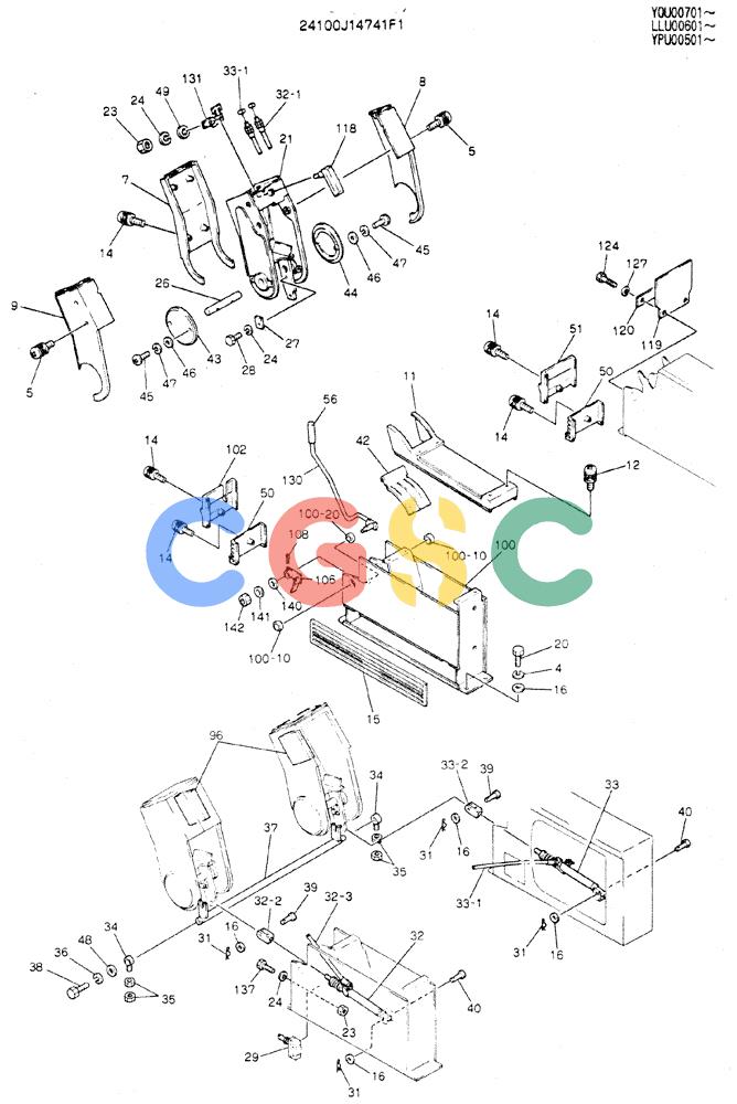 神钢零件查询(MD240C) - EXCAVATOR ASN LLU00601 (1/80-12/06) (03-001[02]) - CONTROL ASSY (WRIST) Kobelco