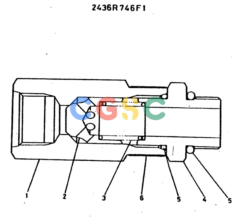神钢零件查询(MD400LC) - EXCAVATOR BTW YS0101 - YS0200 (1/80-12/06) (09-016) - VALVE ASSY, CHECK/ P.N. 2436R746F1 Kobelco