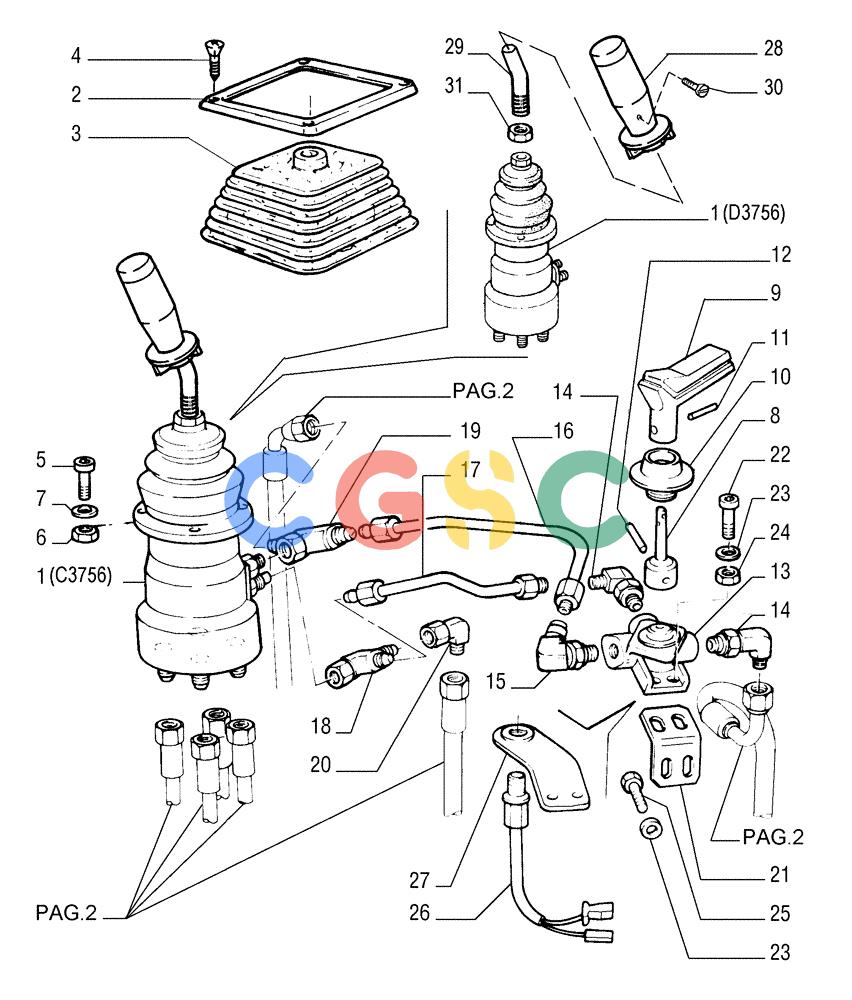 纽荷兰零件查询(FL175) - CRAWLER LOADER (N.A. VERSION) (6/92-) (1.224[01]) - TRANSMISSION OUTER CONTROLS New Holland Constructuion