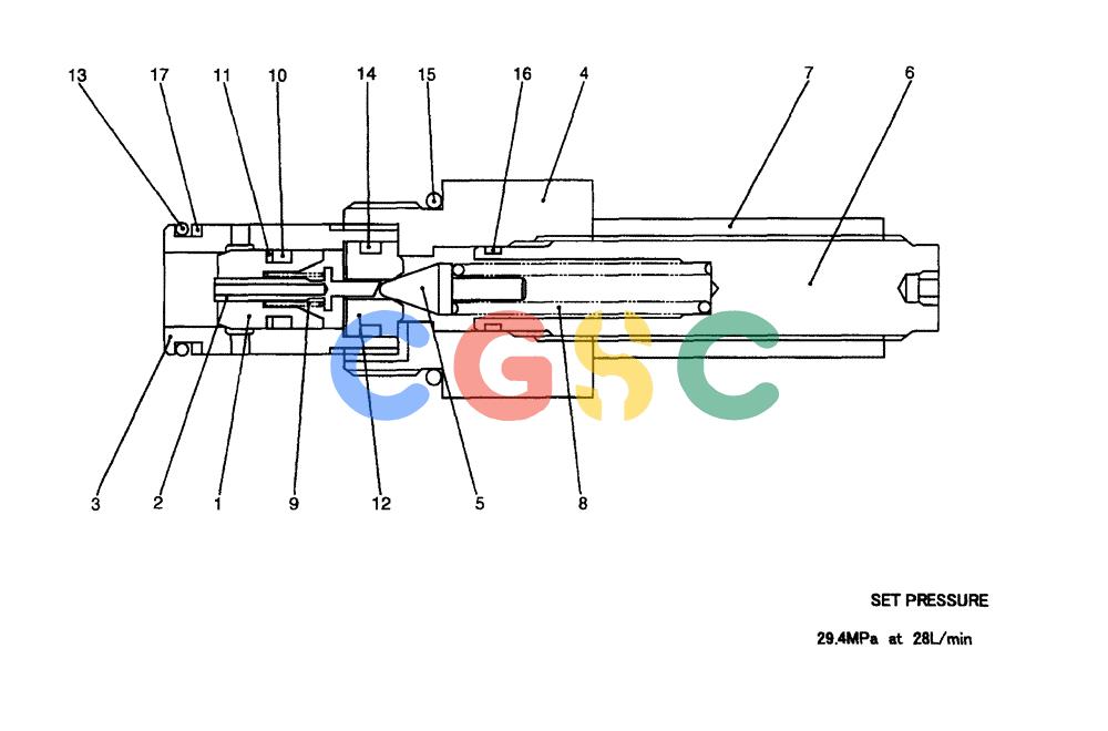 纽荷兰零件查询(EH80) - MIDI CRAWLER EXCAVATOR ASN LF04-02000 (N4TA18001 thru N4TA18010, ASN N5TA18011 -) (NA) (1/ (202) - VALVE ASSEMBLY, MAIN RELIEF New Holland Constructuion