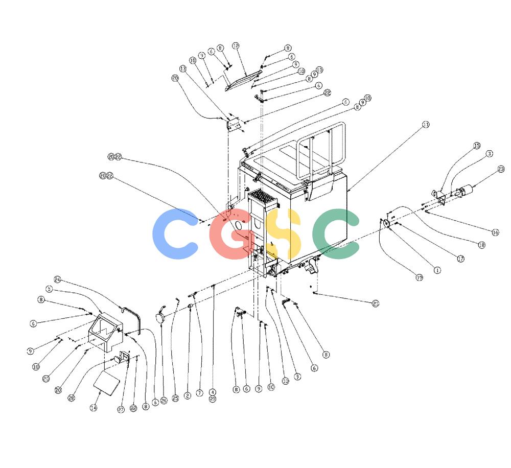 凯斯零件查询(438) - FLEX-AIR APPLICATOR - 1999 (2/99-3/03) (06-003) - PARTS GROUP, DOUBLE BIN, LH, 50 Case Agriculture