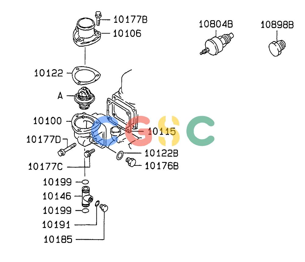 神钢零件查询(SK160LC-6E) - DYNAMIC ACERA EXCAVATOR 08/2004 ASN YM03U0523 (8/04-12/07) (09-028 ) - WATER PIPE & THERMOSTAT Kobelco
