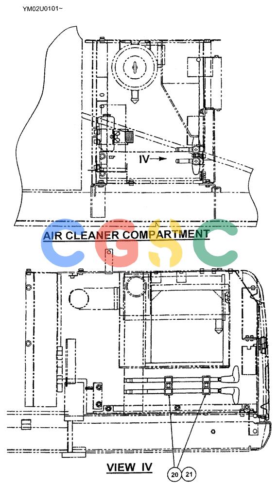 神钢零件查询(SK160LC) - DYNAMIC ACERA EXCAVATOR 11/2000 ASN YM02U0101 (11/00-12/02) (01-024[03]) - CONTROL BOX ASSY Kobelco
