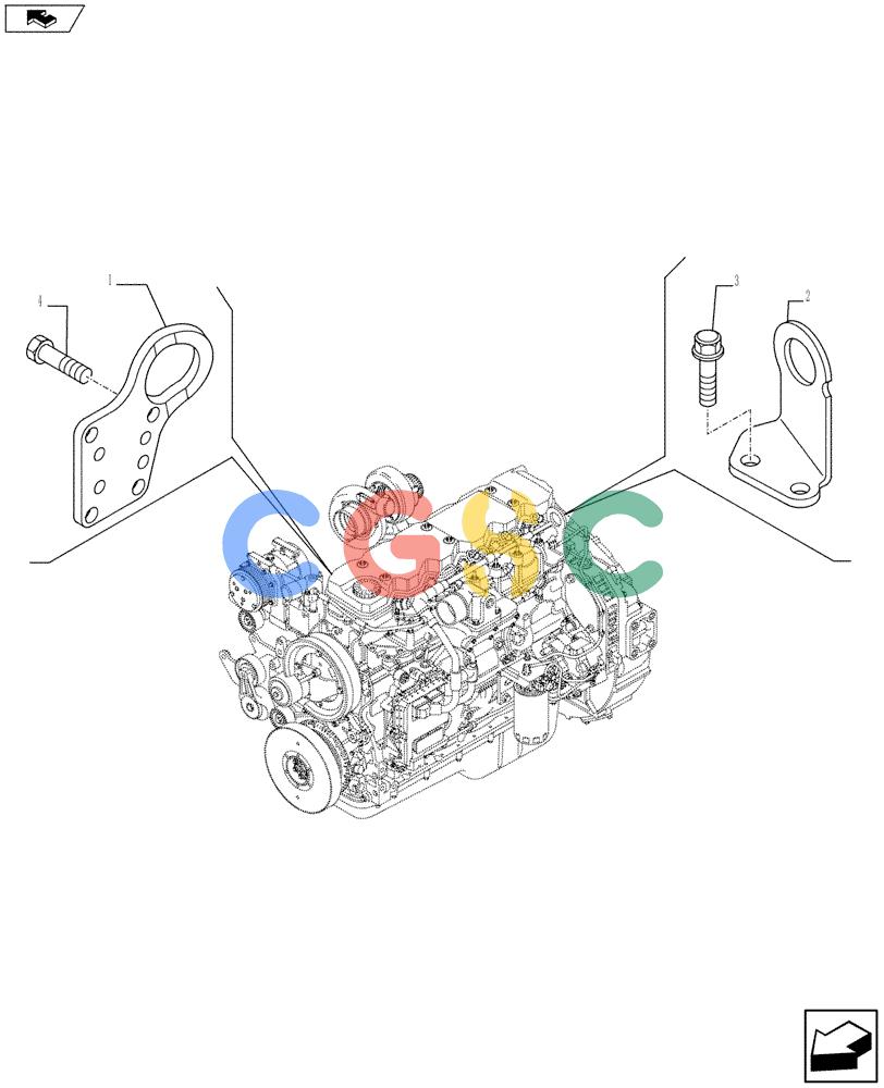 神钢零件查询(F4HFE613T A005) - ENGINE 5801366317 - 87746887 (9/10-) (10.012.04) - HOOKS - ENGINE (504121114) Kobelco