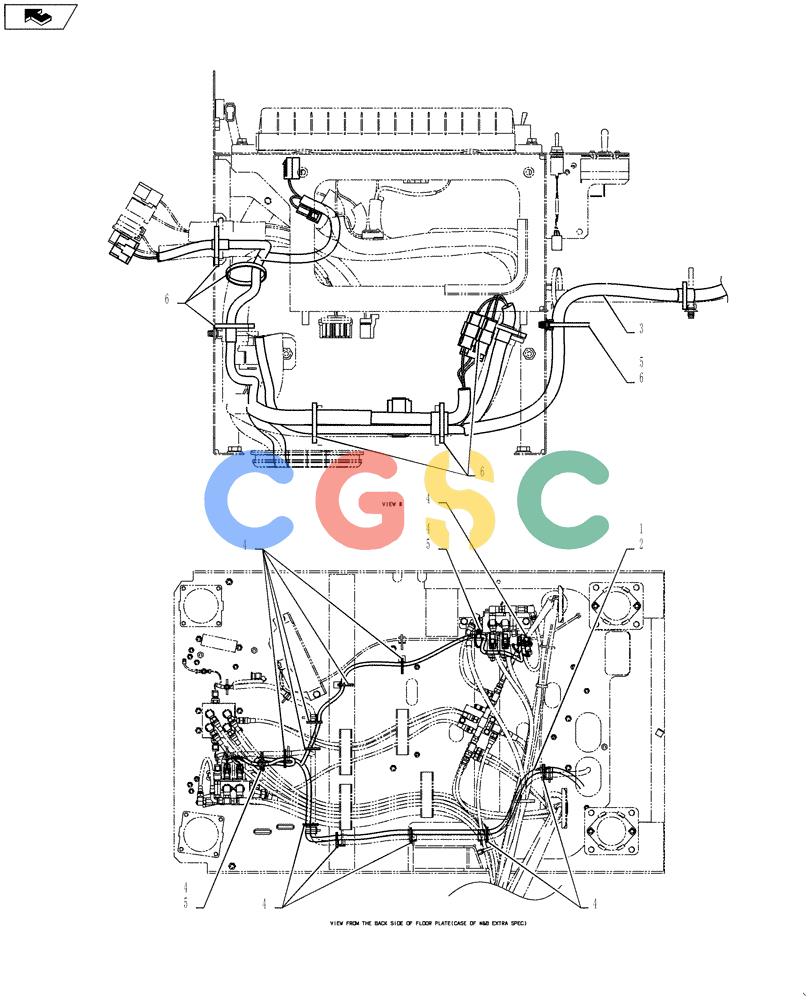 纽荷兰零件查询(E135BSRLC) - CRAWLER EXCAVATOR ASN YH06-08001 (01-084[04]) - HARNESS ASSEMBLY, UPPER New Holland Constructuion