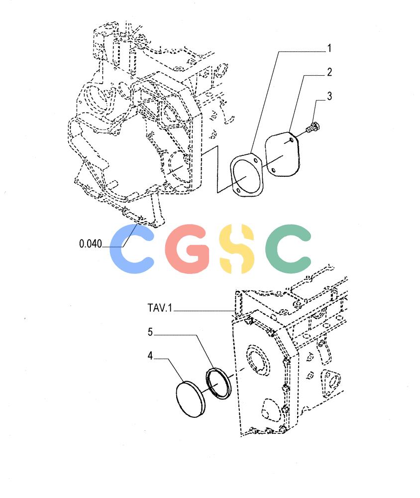 纽荷兰零件查询(FL145) - CRAWLER LOADER (N.A. VERSION) (11/98-) (0.043[02]) - CRANKCASE COVERS New Holland Constructuion